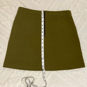 Bar III Olive Green Mini Skirt